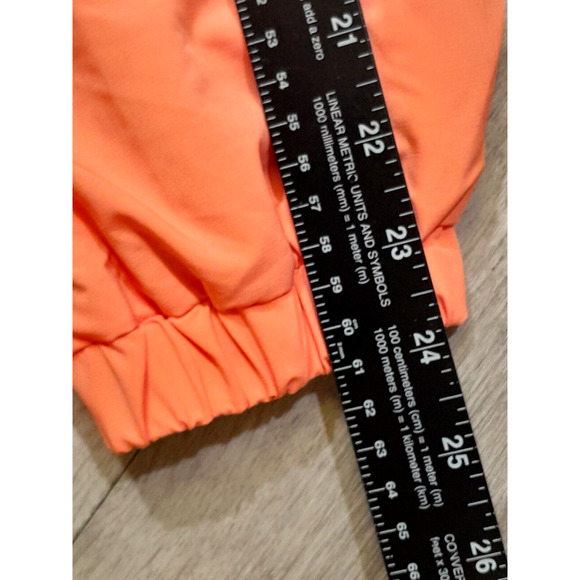 Zuda Womens Full Zip Flight Jacket Elastic Cuffs Long Sleeve Peach Size Small - Picture 14 of 15